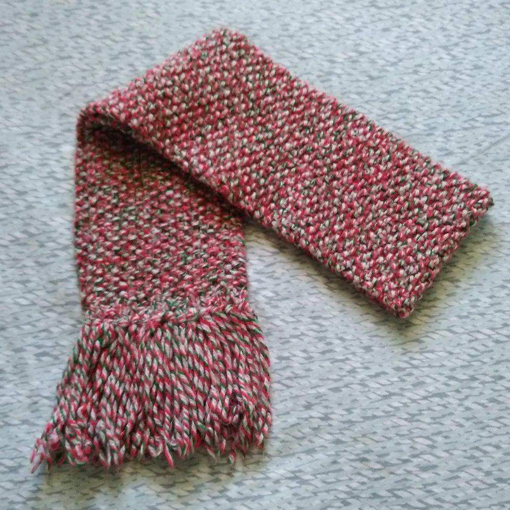 Handmade Crochet Holiday Scarf - Picture 7 of 9